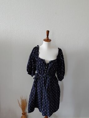 Mother Polka Dot Belted Shift Dress